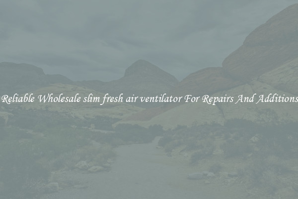 Reliable Wholesale slim fresh air ventilator For Repairs And Additions