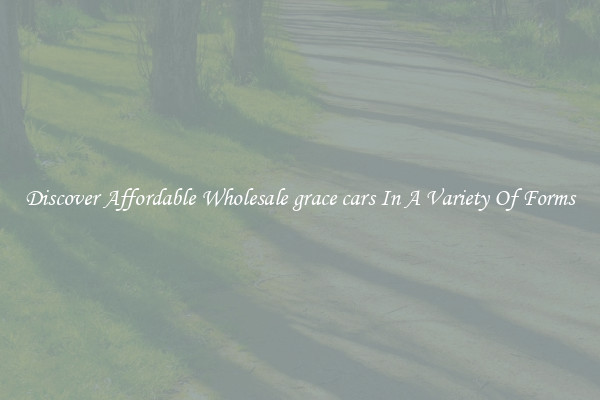 Discover Affordable Wholesale grace cars In A Variety Of Forms