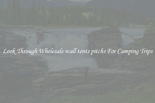Look Through Wholesale wall tents pitchs For Camping Trips