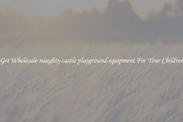 Get Wholesale naughty castle playground equipment For Your Children