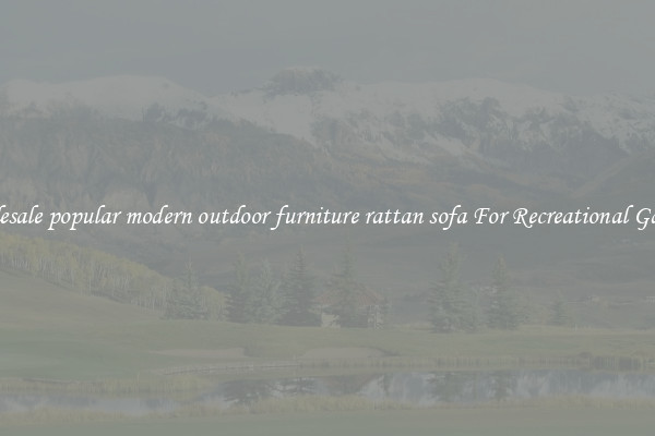 Wholesale popular modern outdoor furniture rattan sofa For Recreational Gardens