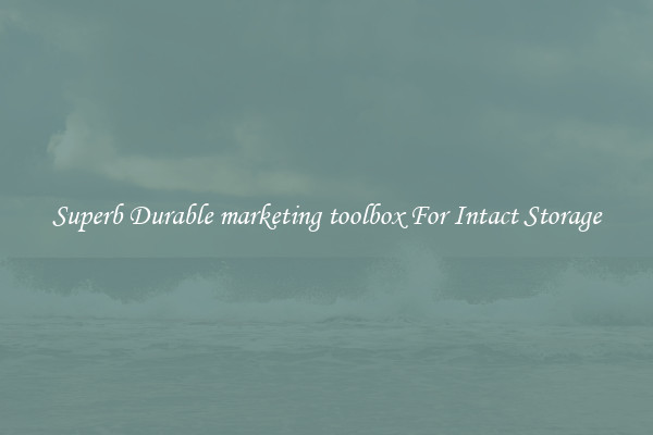 Superb Durable marketing toolbox For Intact Storage