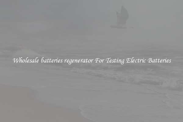 Wholesale batteries regenerator For Testing Electric Batteries