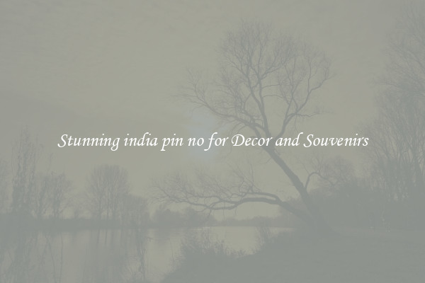 Stunning india pin no for Decor and Souvenirs