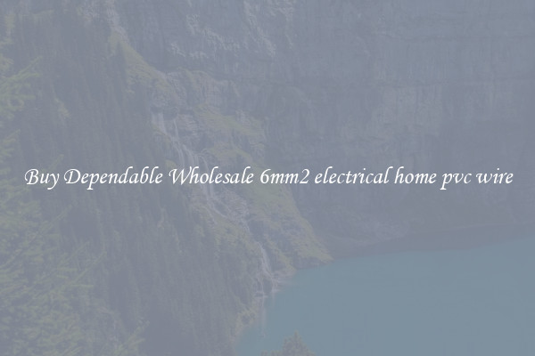 Buy Dependable Wholesale 6mm2 electrical home pvc wire