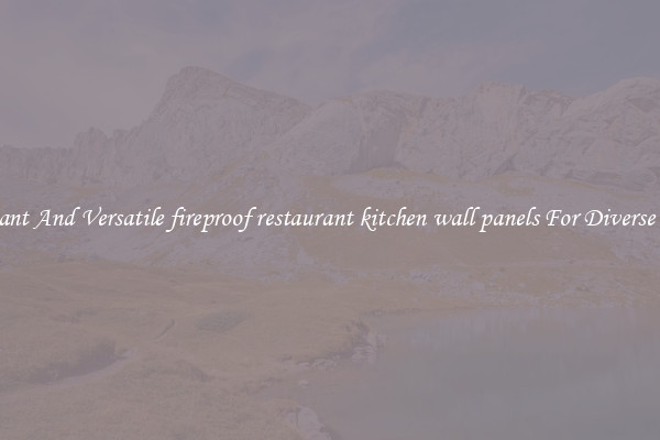 Elegant And Versatile fireproof restaurant kitchen wall panels For Diverse Uses