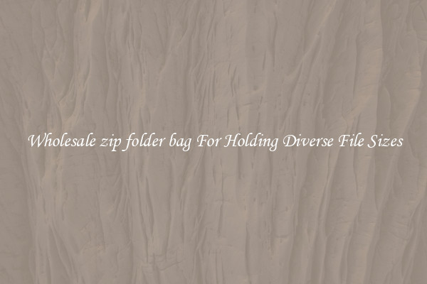 Wholesale zip folder bag For Holding Diverse File Sizes